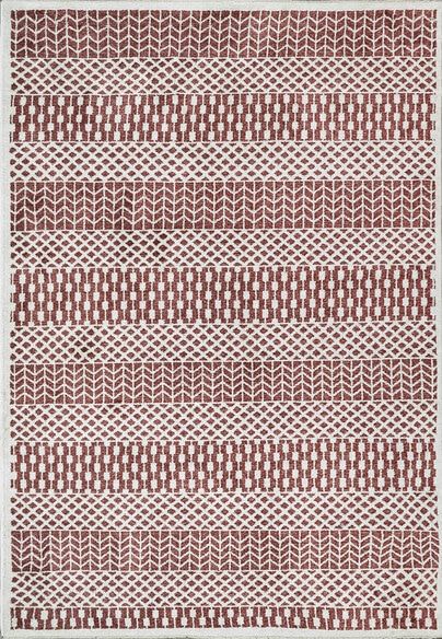 Dynamic Rugs HERA 3303-301 Brick and Ivory